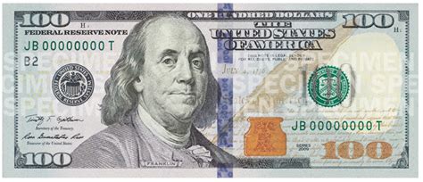 $ 100 bill.